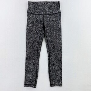 Lululemon High Times Pant, Luon Suited Jacquard Size‎ 4 Womens Black/White